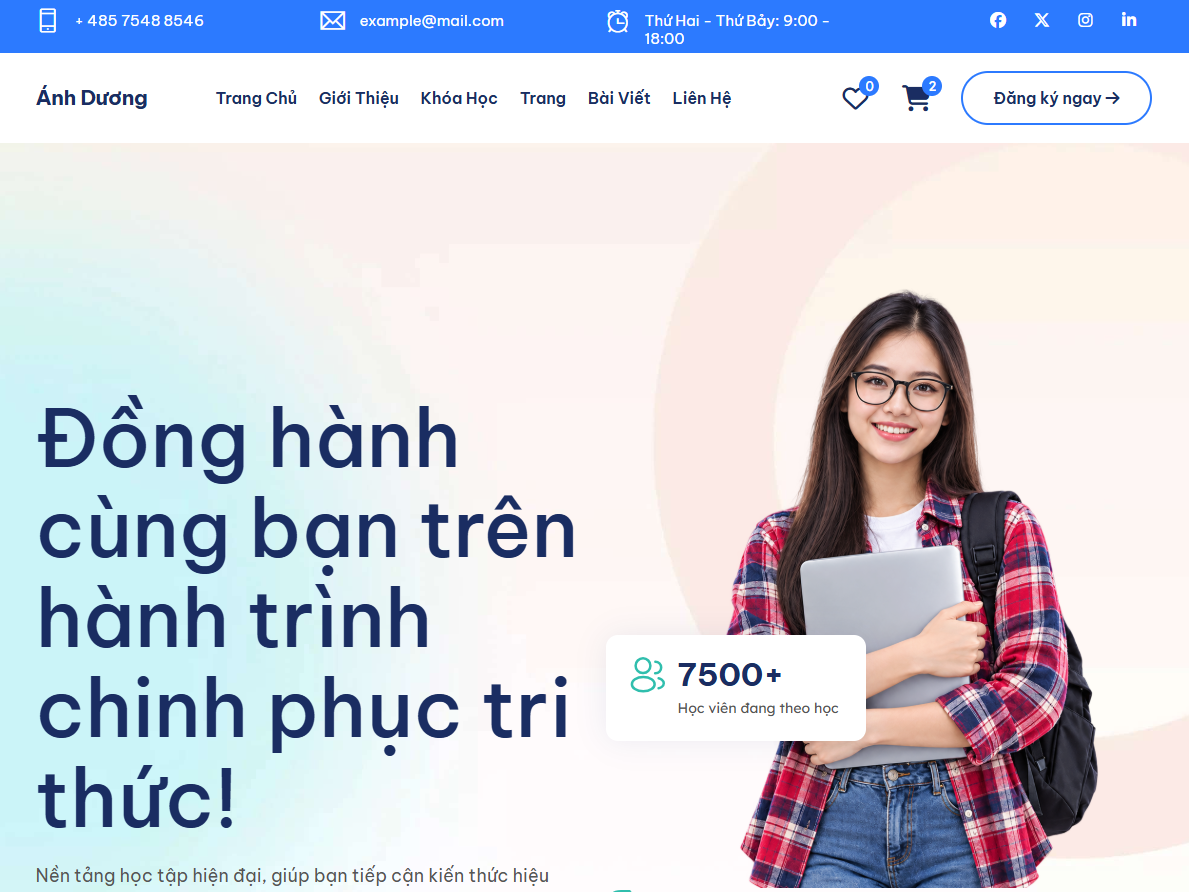 Ánh Dương - Nền tảng học trực tuyến