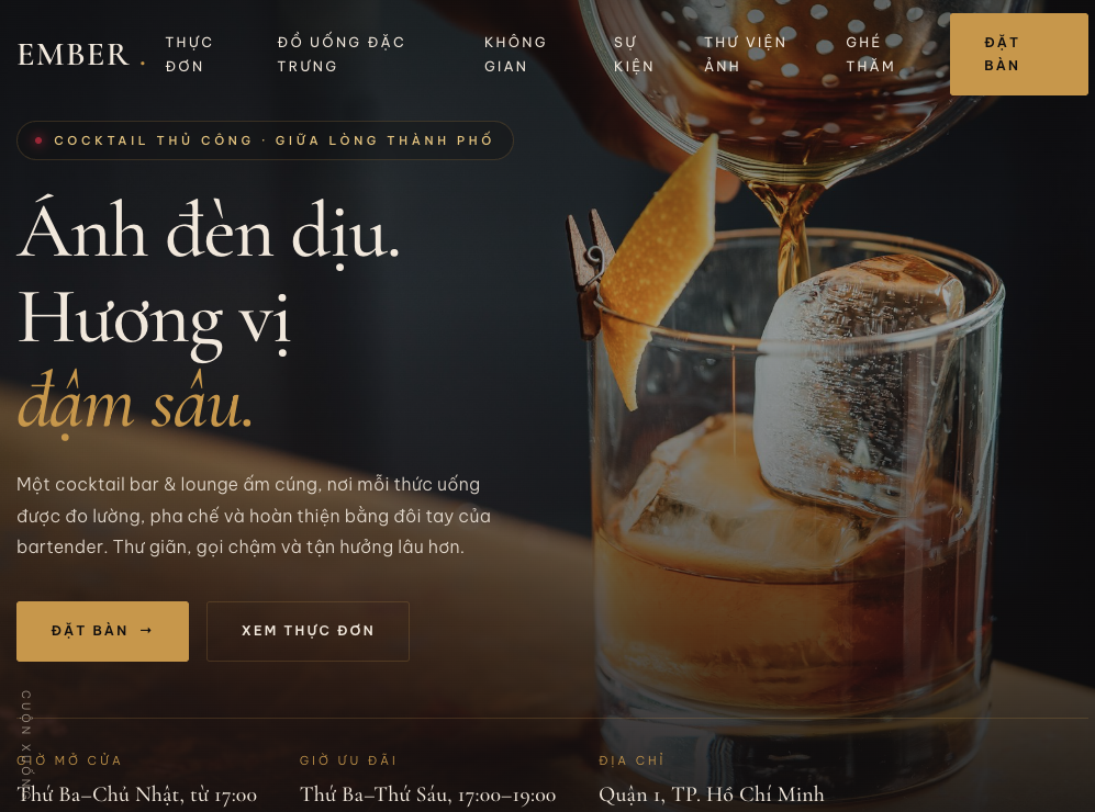 Ember - Cocktail Thủ công